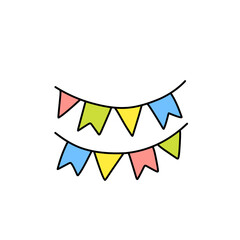 Colorful flag decoration
