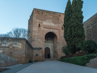 This is what you see inside the Alhambra Palace in Granada, Spain.
