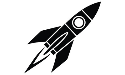 rocket isolated on white