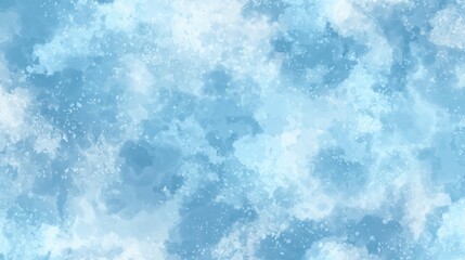 Obraz premium Blue Watercolor Texture: Calm Sky Background