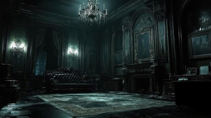 Dark Mansion Interior: Spooky Room