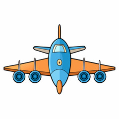 vector illustration of airplane