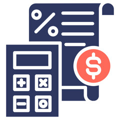 Interest Calculator glyph color icon