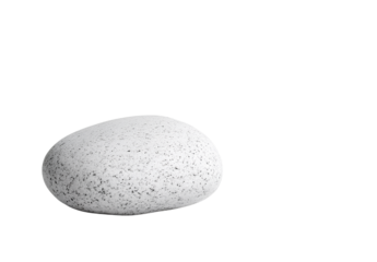  A photorealistic, detailed, and clean white background image of a smooth rock. The texture is very realistic and has minimal contrast or shadows 