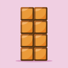 Chocolate bar icon. Subtable to place on valentines day, romance, etc.