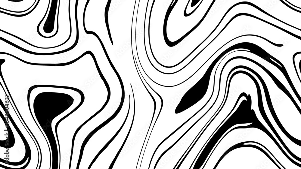Poster abstract monochrome background with flowing lines creating a dynamic and organic visual pattern desi