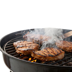 grilled meat on the grill