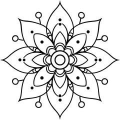 Detailed black and white line drawing illustration