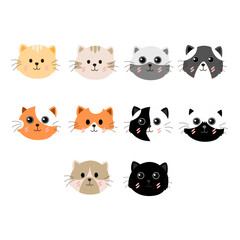 Vector sweet little cat illustration 