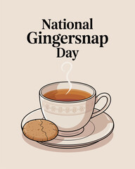 National Gingersnap Day Warm Drinks Cookies Pairing Celebration