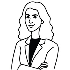 Single line drawing of a woman with shoes