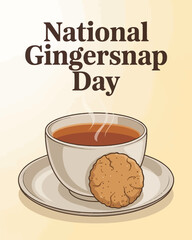 National Gingersnap Day Warm Drinks Cookies Pairing Celebration