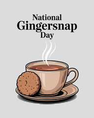 National Gingersnap Day Warm Drinks Cookies Pairing Celebration