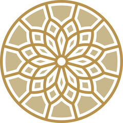 Mandala decoration in Islamic style