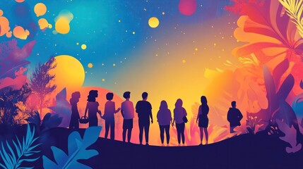 International Youth Day festive background template