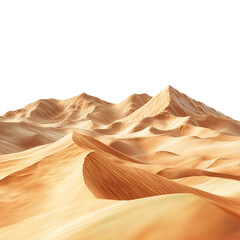 wave in the desert isolated on transparent background, clipping path, png
