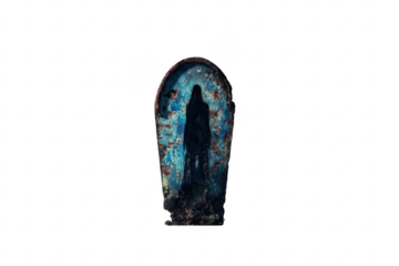 Ghostly Figure in Tomb, Dark Forest