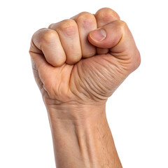 fist on white background