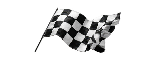 Checkered Flag Waving Race