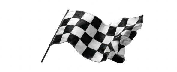 Checkered Flag Waving Race