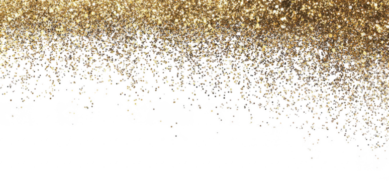 Gold Glitter Gradient Design