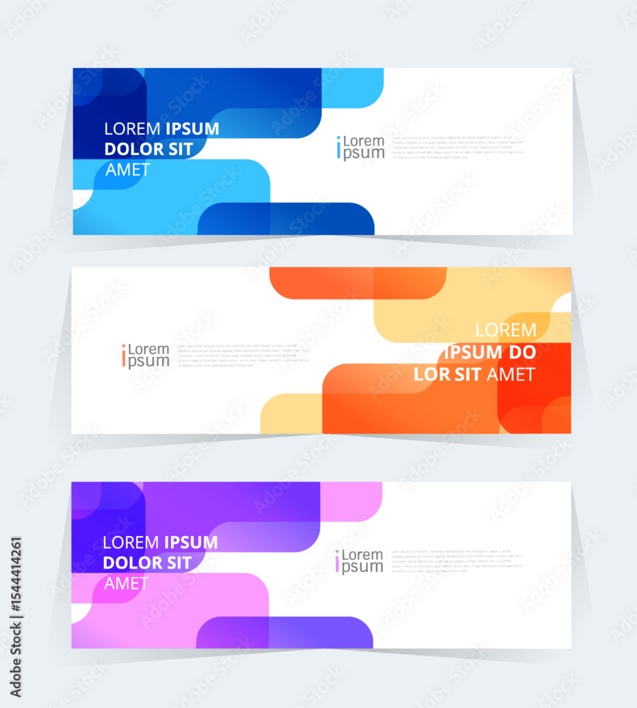 Canvas Prints geometric banner design with vector presentation template.