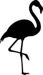 Flamingo Standing Silhouette