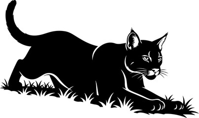 Black Cat Stalker Silhouette