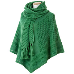 knitted scarf on a white background