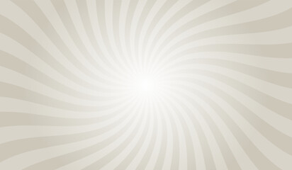 Revere pewter gray abstract background with rays retro starburst. Radial spiral stripes backdrop. Glowing comic sunburst texture. Classic sun rays pattern. Spiral and twist radial striped backdrop.