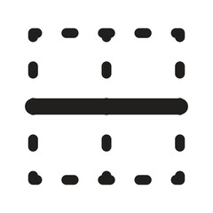 Lineart Icon horizontal border. Typographic and Paragraph Tools for UI, Apps, and Web Design.