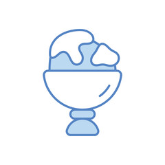 ice Cream Icon vector stock illustration