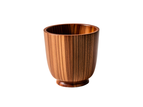 Richly Grained Brown Wooden Cup on Black Background High Definition Stock Photo Image 4k Full H D Quality Stok Download isolated on a transparent background
