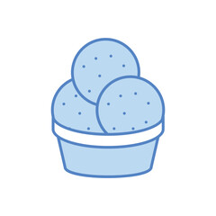 ice Cream Icon vector stock illustration