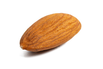 The High-resolution photo of almonds taken with a focus stacking technique.