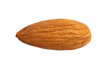 The High-resolution photo of almonds taken with a focus stacking technique.