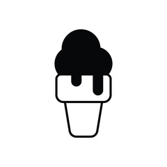 ice Cream Icon vector stock illustration