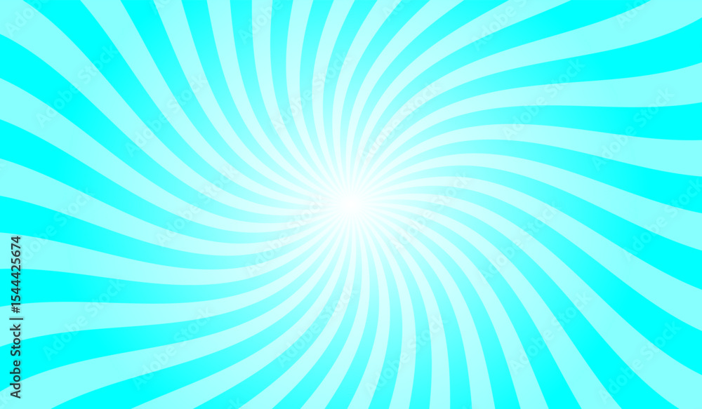 Poster abstract sizzling sunrise yellow background with rays retro starburst. radial spiral stripes backdro