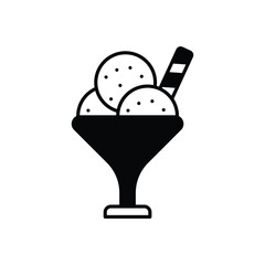 ice Cream Icon vector stock illustration