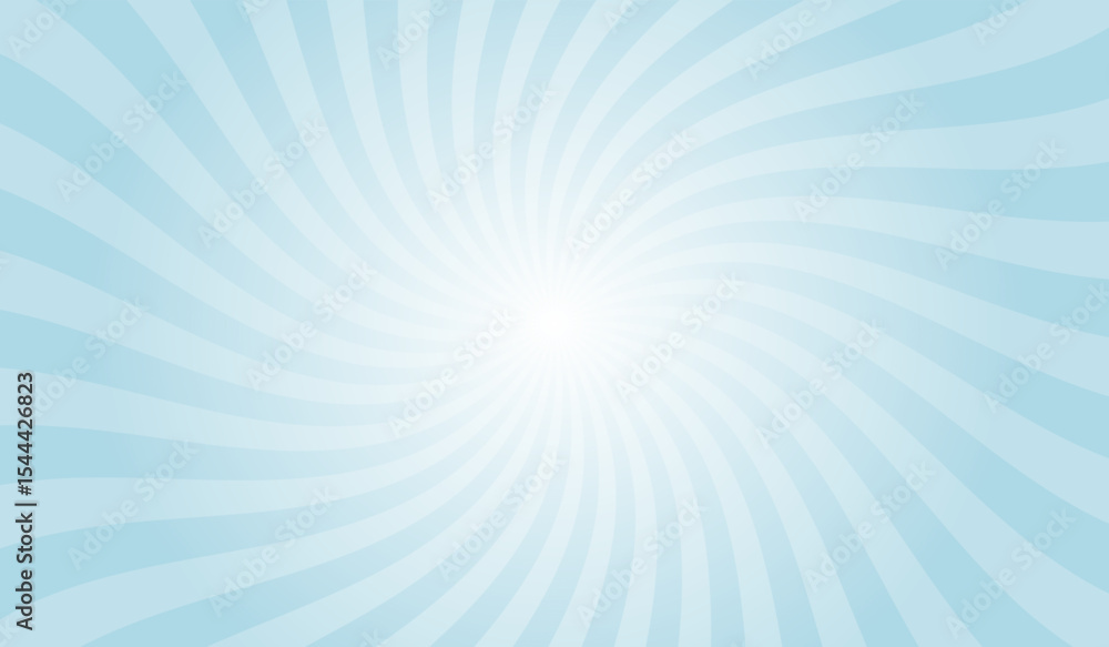Poster abstract sizzling sunrise yellow background with rays retro starburst. radial spiral stripes backdro