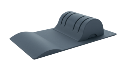 Gray Ergonomic Back Support Pad.
