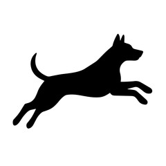 Black and white vector silhouette of a fighter jet on white background