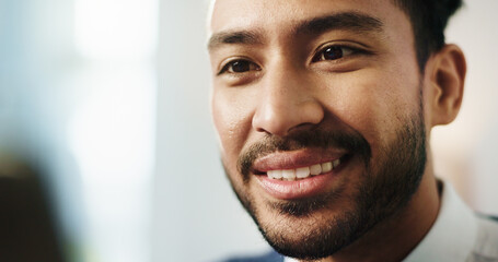 Reading, happy man or attorney with technology for court case or justice career in office. Lawyer,...