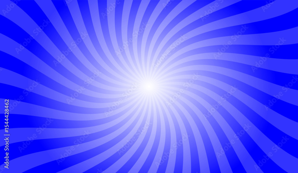 Poster abstract sizzling sunrise yellow background with rays retro starburst. radial spiral stripes backdro