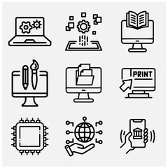 Digital icon Vector Set 2