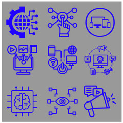 Digital icon Vector Set 1
