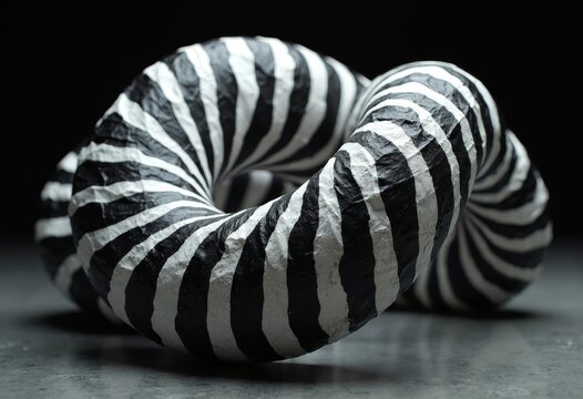 The artistic distortion of zebra texture