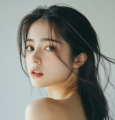 女性　バストアップ　美容