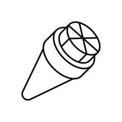 ice Cream Icon vector stock illustration