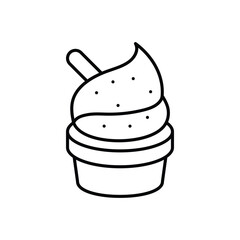 ice Cream Icon vector stock illustration